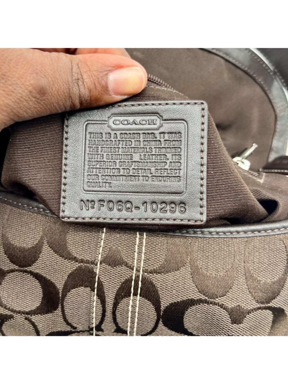 Coach Brown Signature Canvas Soho Buckle Flap Bag - Picture 11 of 13